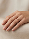 Ring with diamond 0.16 ct.
