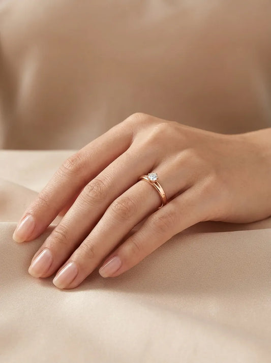Кольцо с бриллиантом 0.40 ct.