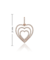 Pendant with diamonds