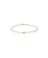 Gold bracelet with pearls