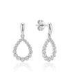 white gold drop earrings