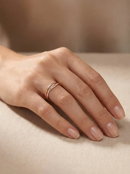 Кольцо с бриллиантами 0.062 ct.