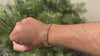 Men's bracelet quadruple python
