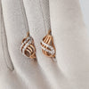 Gold earrings