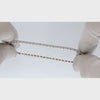 Gold tennis bracelet with zircons