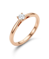 Ring with a diamond 0.10 ct.