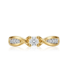 Ring with a diamond 0.154 ct.