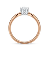 Ring with diamond 0.09 ct.