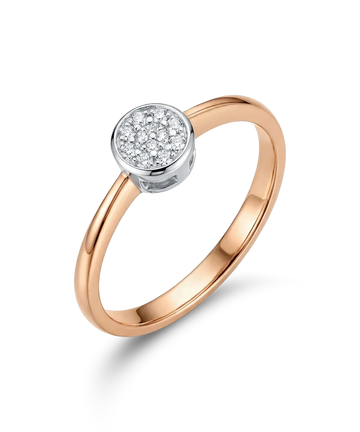 Ring with diamonds 0.072 ct.