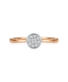 Ring with diamonds 0.072 ct.