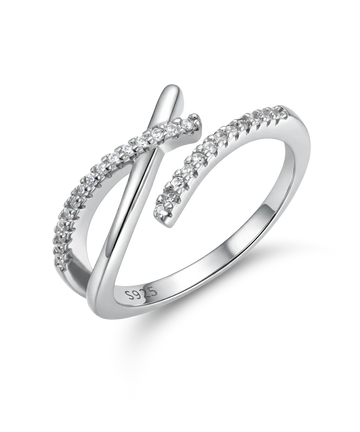 Sidabrinis žiedas su cirkoniais