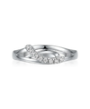 Ring with diamonds 0.05ct.