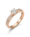 Кольцо с бриллиантом 0,40 ct. 0,17 ct.