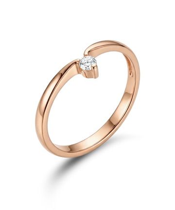 Ring with diamond 0.058ct.