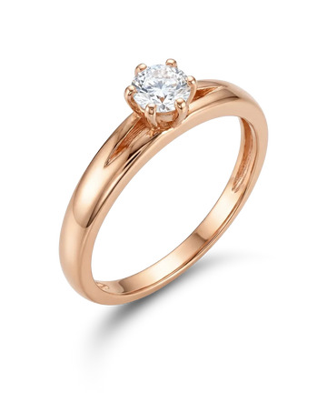 Ring with diamond 0.40 ct.