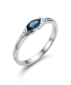 Ring with diamonds 0.03ct.