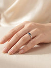 Ring with diamonds 0.03ct.
