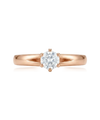 Ring with diamond 0.40 ct.
