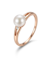 Gold ring with pearl