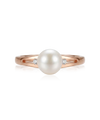 Gold ring with pearl