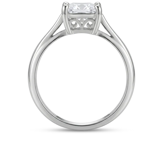 Sidabrinis žiedas su cirkoniu 17.5 dydis