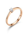 Ring with a diamond 0.16 ct.