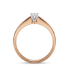 Ring with a diamond 0.16 ct.