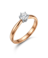 Ring with a diamond 0.23 ct.