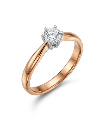 Ring with a diamond 0.23 ct.